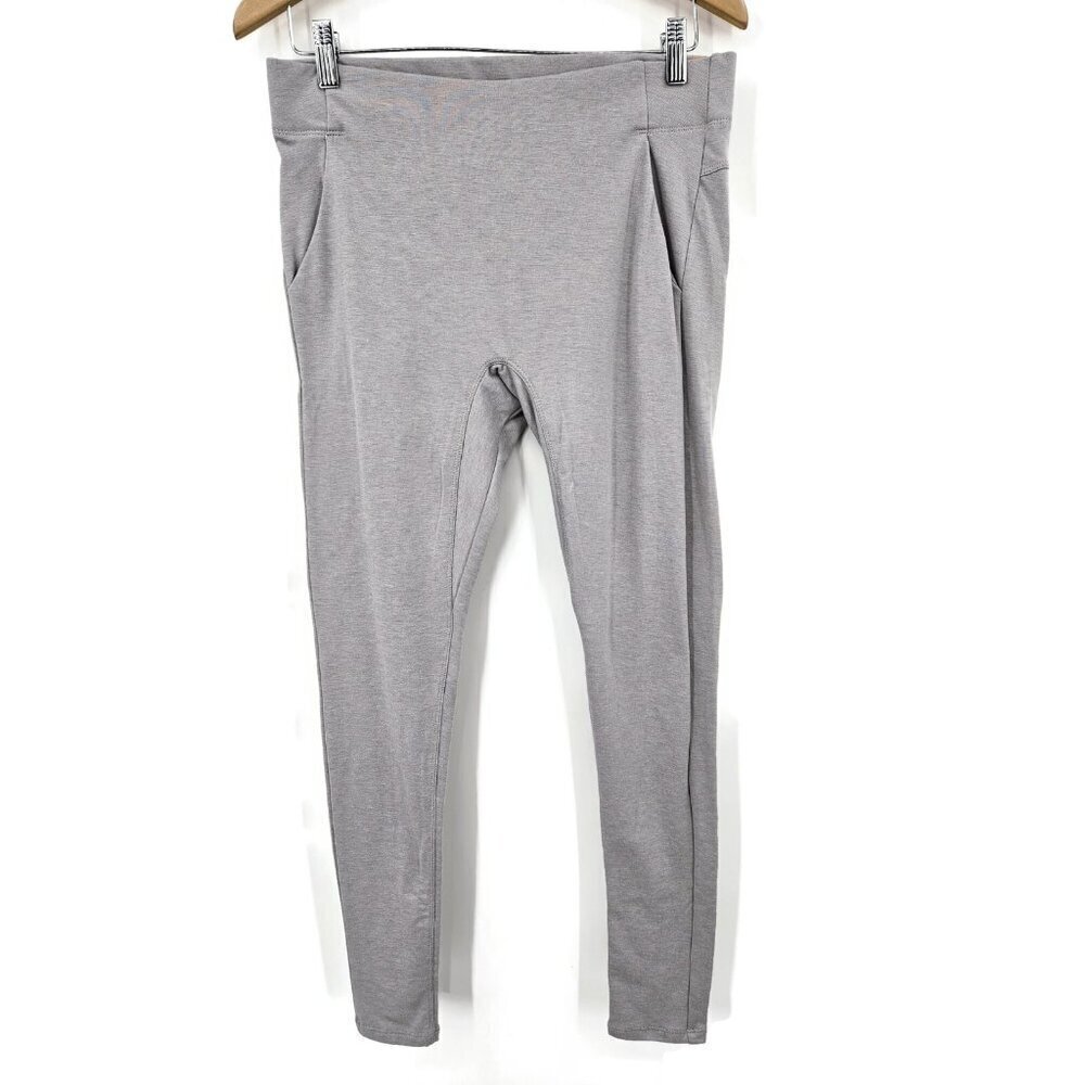 NWOT Lunya Good in Bed Grey Leggings Pants Womens L Pockets